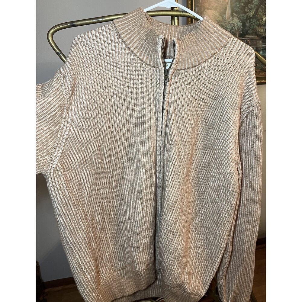 The Territory Ahead Khaki Alpine Ace Zip Cardigan Men' XL Ribbed Zip Grandpacore